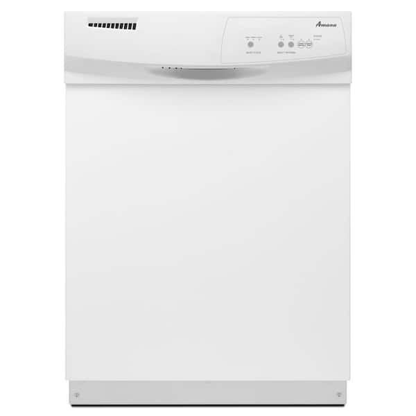 Amana 24 in. White Front Control Built-In Tall Tub Dishwasher with Triple Filter Wash System, 63 dBA