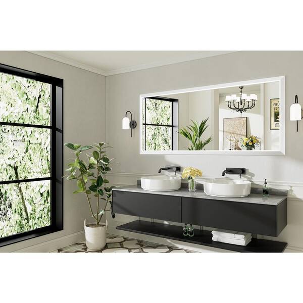 KIOTEE 72 in. W x 32 in. H Rectangular Framed French Cleat Wall