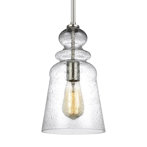 Generation Lighting. Kea One Light Pendant - Brushed Nickel - 6536901-962