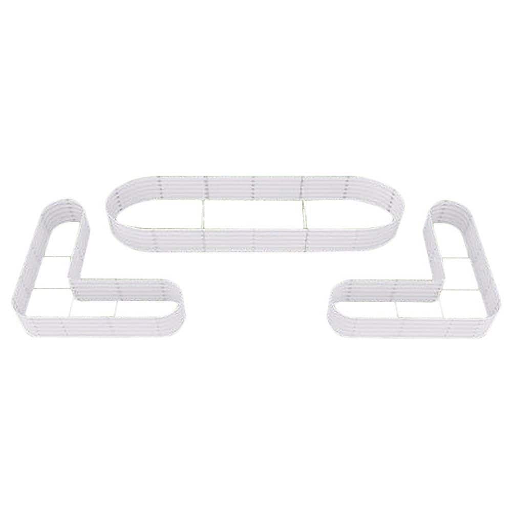Premium Galvanized Steel Raised Garden Beds-Set of 3 for Easy Gardening and