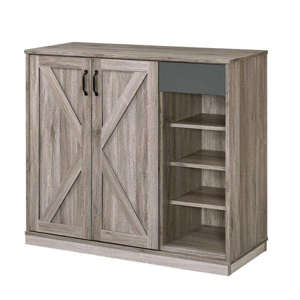 Reviews for Acme Furniture Toski Rustic Gray Oak 40 in. Accent