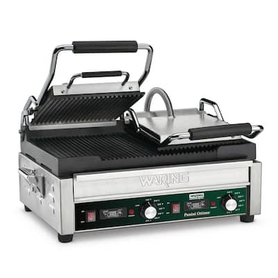 Panini Ottimo Dual Panini Grill with Timer - 240-Volt (17 in. x 9.25 in. cooking surface)