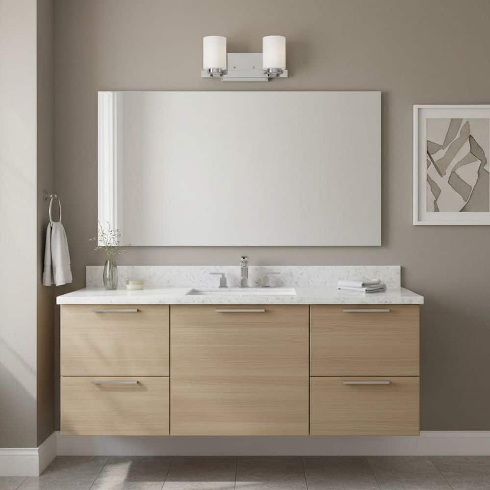 Miley 13.0 in. 2 Light Chrome Vanity Light price history on PriceWatchPro