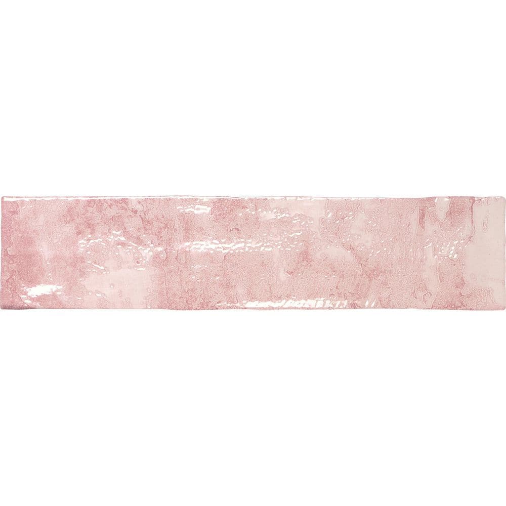 Splash Rose Pink 3" x 12" Glossy Ceramic Subway Tile