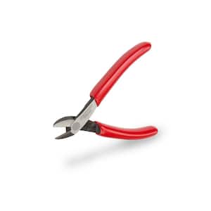 Edward Tools 4.5” Mini Long Nose Needle Nose Pliers - Hard Carbon Steel  Jaws - Spring Loaded Design for Easier Use - Ergo Soft Handle - Long Reach  