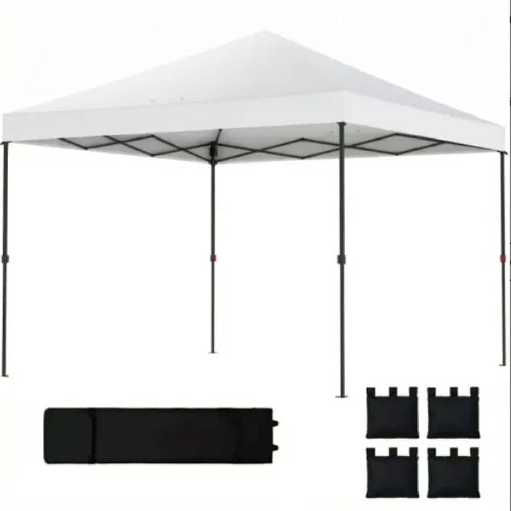9.8ft. x 9.8ft. White Pop-Up Canopy Tent price history on PriceWatchPro