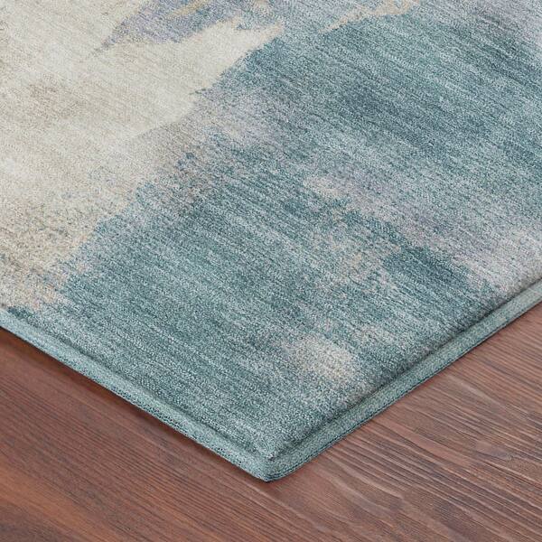 Mayfield Premium Machine Washable Abstract AMF2347 Brown 10 ft. x 14 ft. Area Rug