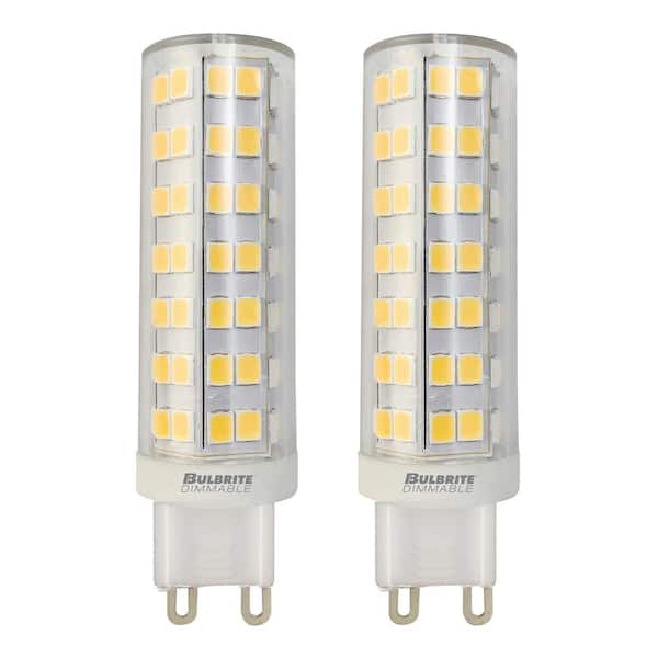 Bulbrite 35 - Watt Equivalent T6 Bi-Pin LED Light Bulb White Light 2700K 2 - Pack 862645 - The Home Depot