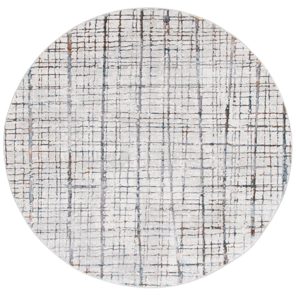 Sonoma 7 ft. x 7 ft. Ivory/Gray Crosstitch Round Area Rug price history on PriceWatchPro
