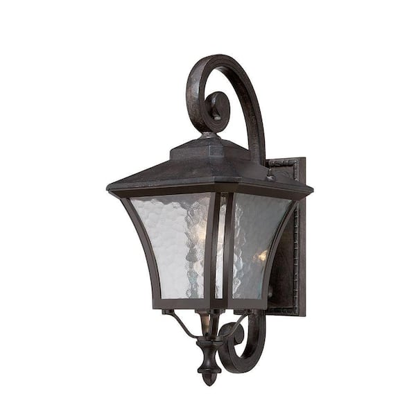 Acclaim Lighting Tuscan Collection 1-Light Outdoor Black Coral Wall Mount Light Fixture