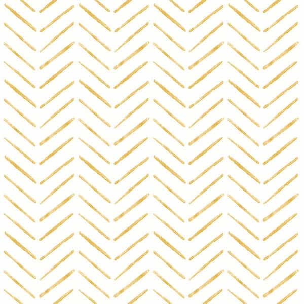 NuWallpaper Ochre Holden Peel and Stick Wallpaper Sample