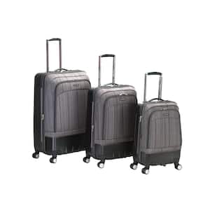 Milan Hybrid EVA/ABS 3-Piece Softside Luggage Set, Brown