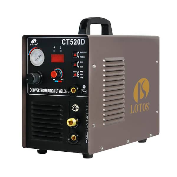 Lotos 50 Amp Plasma Cutter, 200 Amp TIG/Stick Welder 3-in-1 Combo Welding Machine, Dual Voltage 110V/220V