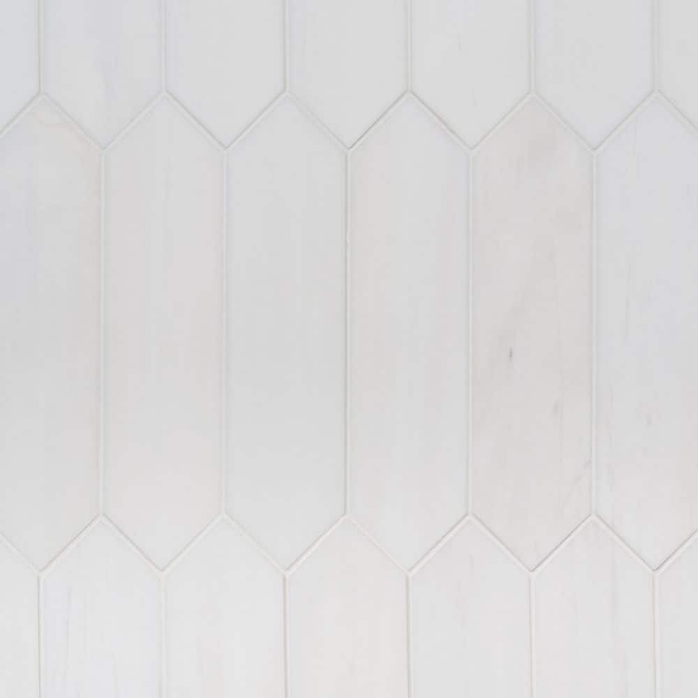 Bianco Dolomite White 2.95 in. x 10.53 in. Picket Polished Marble Floor and Wall Tile (4.31 sq. ft. / Case) price history on PriceWatchPro