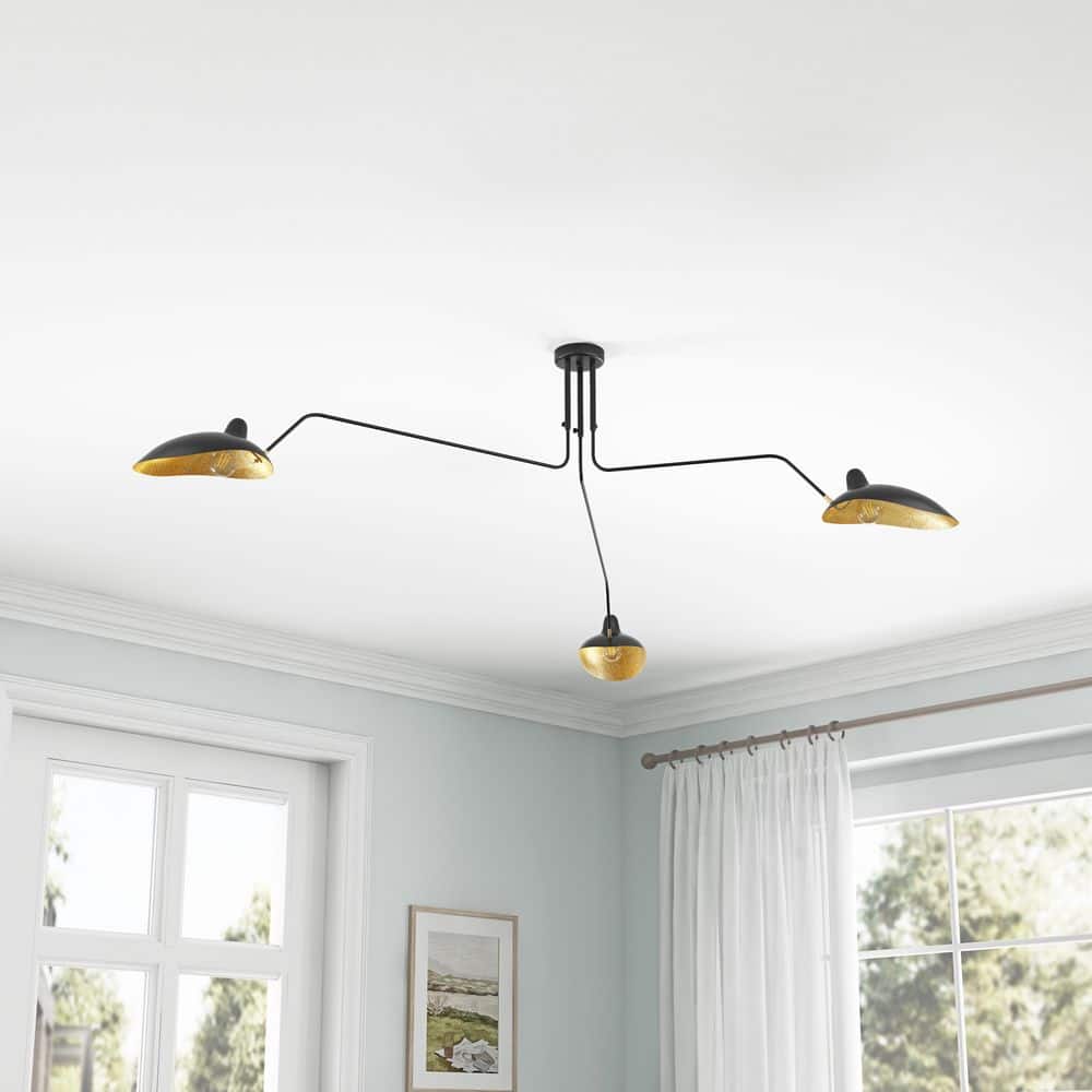 black-flush-mount-ceiling-