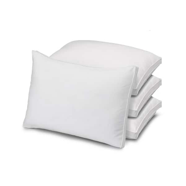 ELLA JAYNE Overstuffed Luxury Plush Med/Firm Gel Filled Standard Size Pillow Set of 4