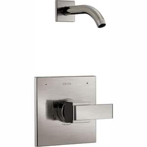 Ara 1-Handle Wall Mount Shower Faucet Trim Kit in Stainless (Valve and Showerhead Not Included)