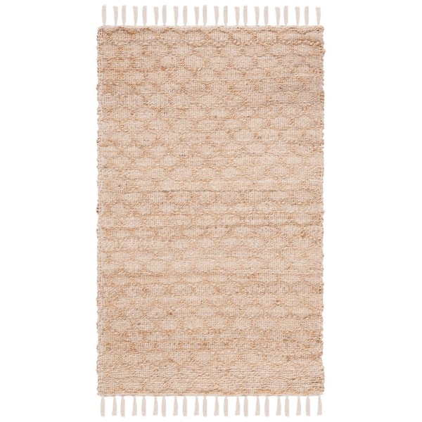 Cape Cod 3 ft. x 5 ft. Ivory/Natural Trellis Lattice Area Rug