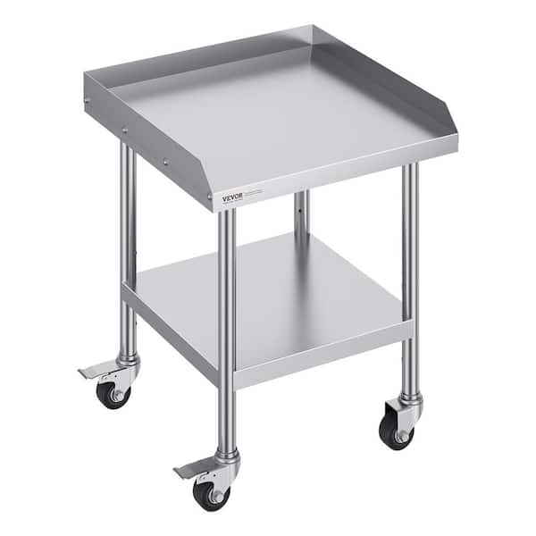 VEVOR 24 in. x 24 in. x 30 in. Commercial Stainless Steel Kitchen Prep ...