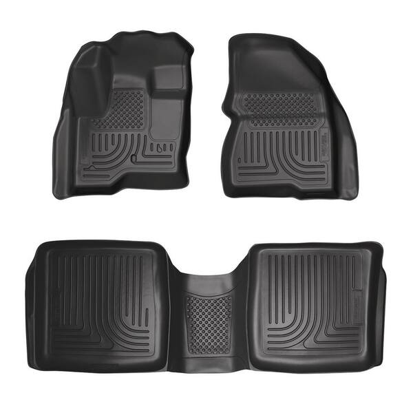 Husky Liners Front & 2nd Seat Floor Liners Fits 09-18 Flex, 10-14 MKT