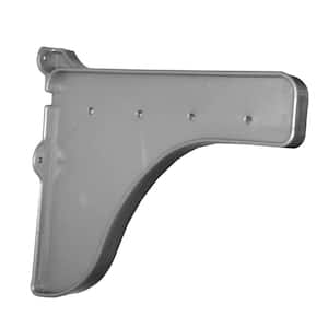 12 in. x 10 in. Silver End Bracket for Shelf (for mounting to back wall/connecting shelves)