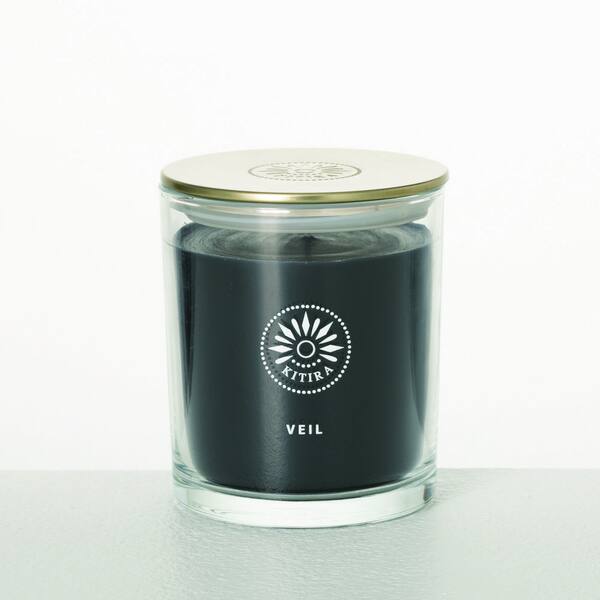 Vance Kitira Veil Floral Scented Single Wick Black Jar Candle, 60-Hour Burn  Time SFG344BLK