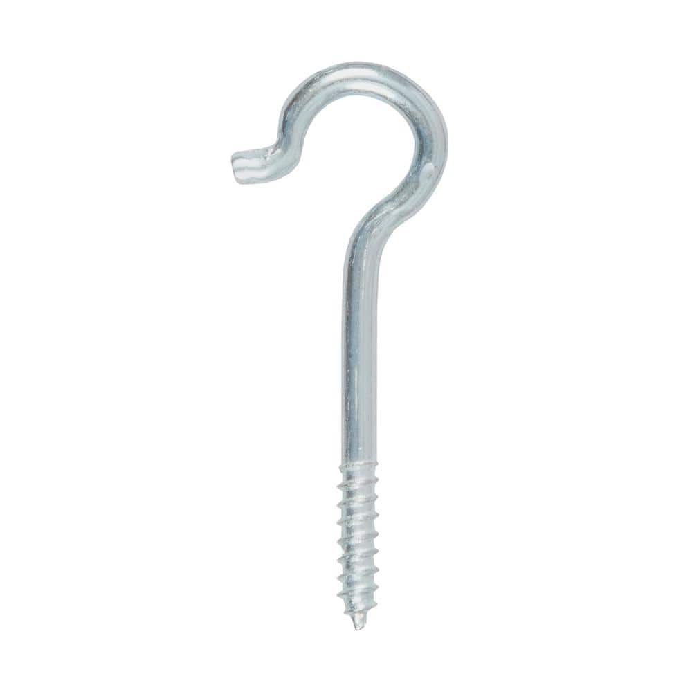 Everbilt #8 Zinc-Plated Steel Screw Hook (25-Piece per Pack