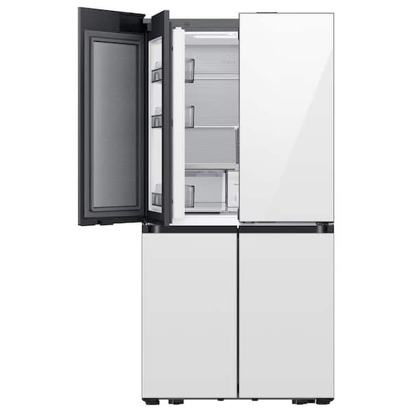 36 in 22 cu. ft. Counter Depth 4-Door French Door Refrigerator in White with Zero Clearance Fit and Sphere Ice