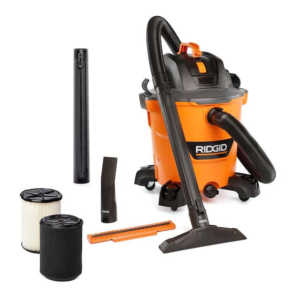 12 Gal. 5.0 Peak HP NXT Shop Vacuum HD1200 Wet Dry Vac with Filter, Hose, Accessories and Wet Application Filter