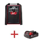 M18 18-Volt Cordless Jobsite Radio/Charger with free M18 2Ah Compact Battery