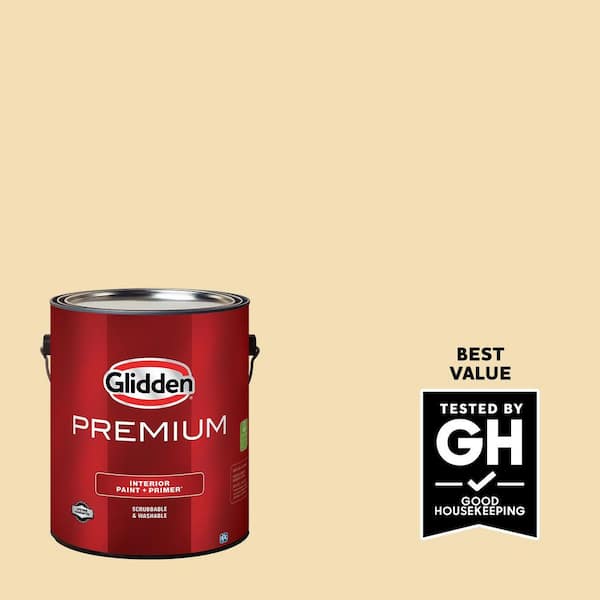 Glidden Premium 1 gal. PPG1208-3 Belgian Waffle Flat Interior Latex Paint