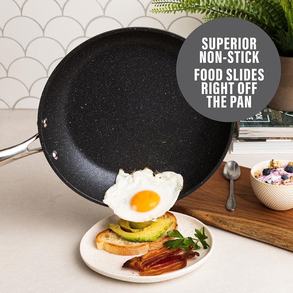 Granitestone 20-Piece Black Nonstick Aluminum Cookware and Bakeware Set