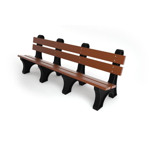 Frog Furnishings 8 ft. Colonial Bench - Brown