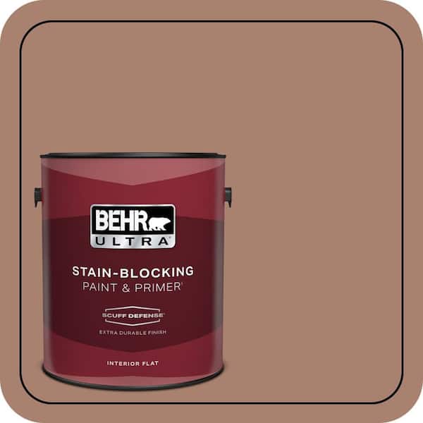 BEHR ULTRA 1 gal. #S190-5 Cocoa Nutmeg Extra Durable Flat Interior Paint & Primer