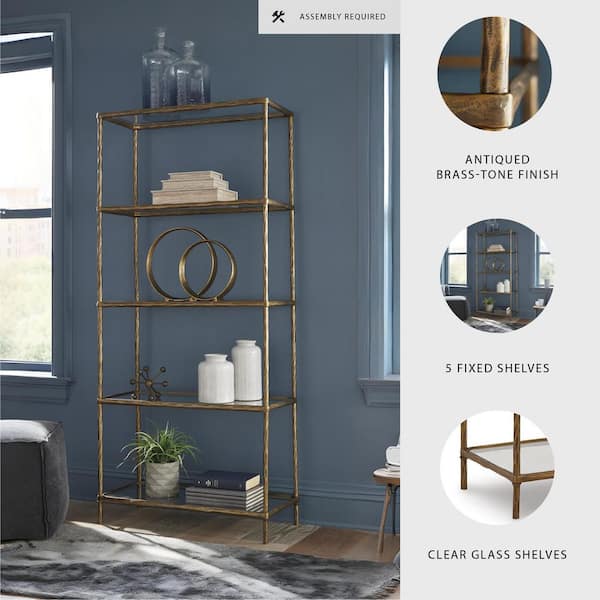 Signature DESIGN BY ASHLEY Ryandale 72.5 in. Tall Antique