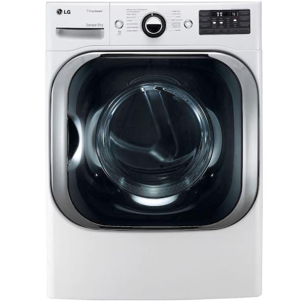 LG 9.0 cu. ft. Electric Dryer with Steam in White