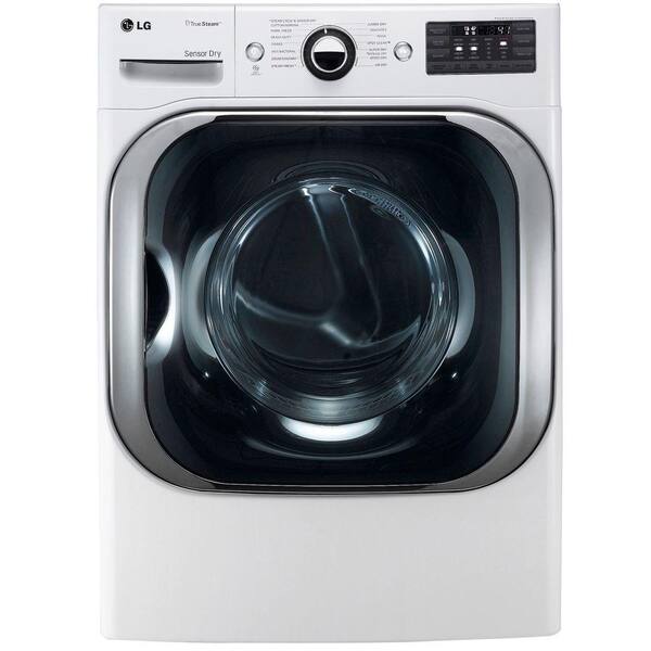 LG 9.0 cu. ft. Gas Dryer with True Steam in White