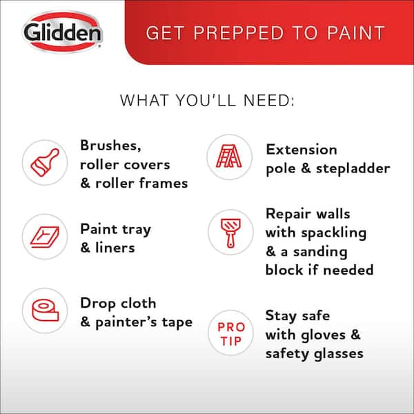 Glidden Premium - 5 gal. Cool Concrete Flat Interior Latex Paint