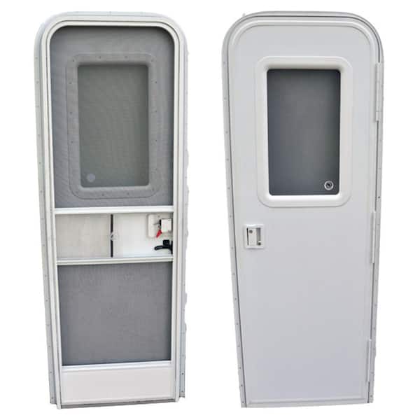 AP Products RV Radius Entrance Door - Polar White