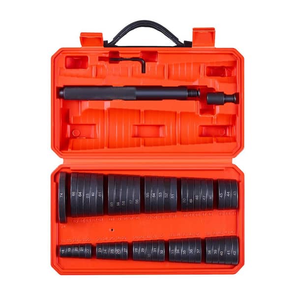 Bearing Press Kit, 52-Pieces Bearing Race and Seal Driver Set with 49 Bushings and Handle Shaft, Bushing Driver Tool Set