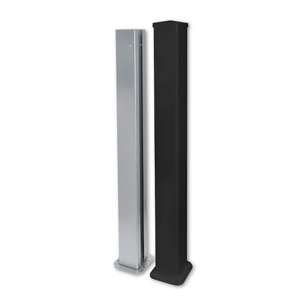 CREATIVE SURFACES 3.78 in. x 3.78 in. x 37.99 in. Black Vinyl