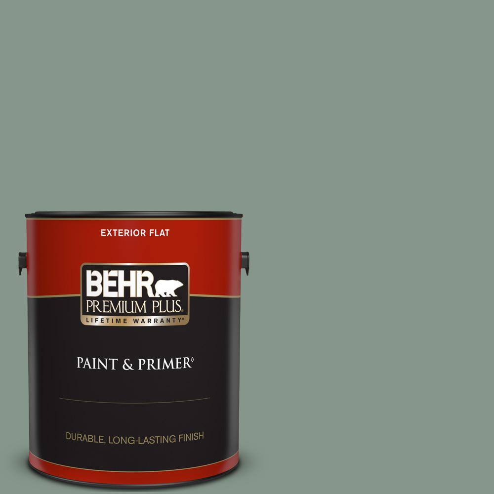 BEHR PREMIUM PLUS 1 gal. N4204 Underground Gardens Flat Exterior