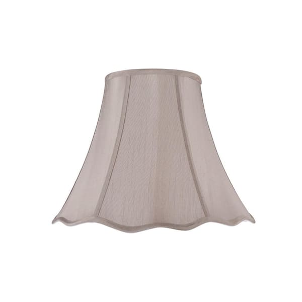 Aspen Creative Corporation 12 in. x 9.5 in. Taupe Scallop Bell