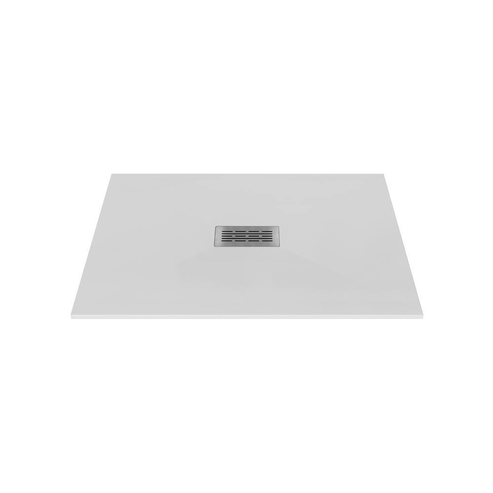 CASTICO 48 in. L x 34 in. W x 1.125 in. H Alcove Composite Shower Pan