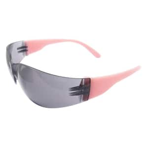 Lucy Ladies Eye Protection, Pink Frame/Gray Anti-Fog Lens