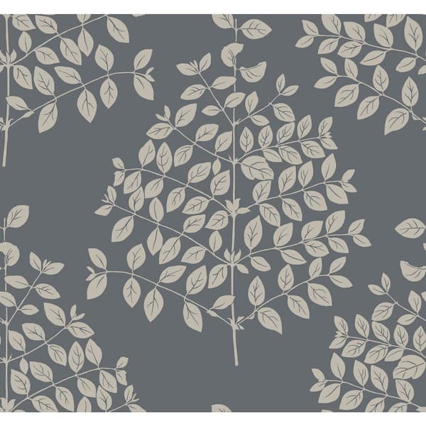 Candice Olson Tender Dark Grey Wallpaper