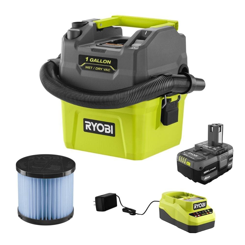 ONE+ 18V Cordless 1 Gal. Wet/Dry Vacuum Kit with 4.0Ah Battery and Charger with HEPA Filter price history on PriceWatchPro