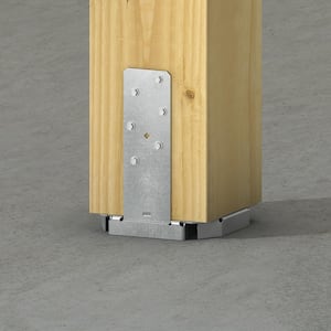 CBSQ Galvanized Standoff Column Base for 8x8 Nominal Lumber with SDS Screws