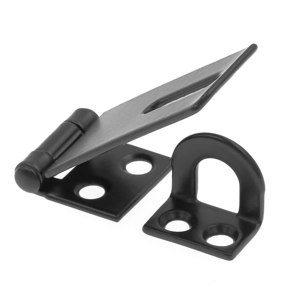 Door and Gate, Safety Hasp Hinge Latch with Fixed Staple 1-3/4 inch with Screws, Matte Black (Single Pack) price history on PriceWatchPro