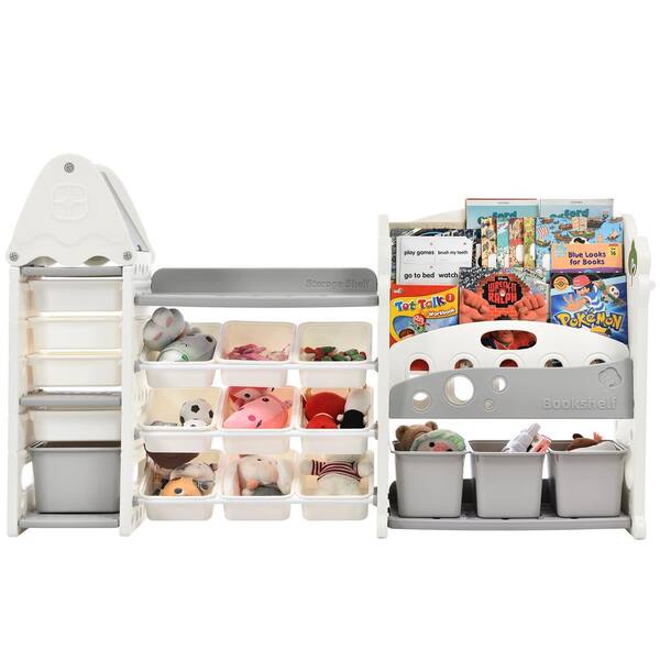 Amazon Tot Tutors Toy Organizer Grey Bon Furni Gray Multi